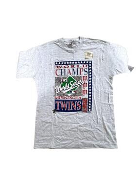 Deadstock 1991 Minnesota Twins World Series Champs Vintage T-Shirt